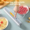 EastVita Magnetic Plastic Cling Wrap Dispenser with Slide Cutter Adjustable