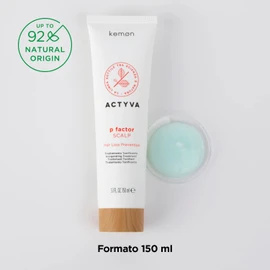 Kemon - Actyva P Factor Scalp, Regenerating and Soothing Hair Care with Almond Oil and Aloe Vera - 150 ml