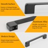 GOTRUST 12PCS Kitchen Cabinet Handles128mm Hole Centre, Matt Black Cupboard