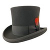 Funk Plus Wool Felt Top Hat Victorian Mad Hatter 6"