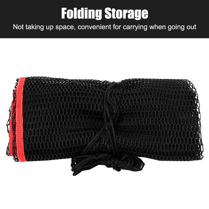 Fishing Net, Foldable Nylon Fishing Bag with Drawstring, Long Fish