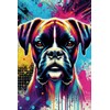 Notes with a Boxer: Lined Notebook for Drawing & Writing