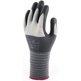 Showa Gloves No. 381 Micro Grip Gray, 10 Pairs (XL Size, 10 Pairs)