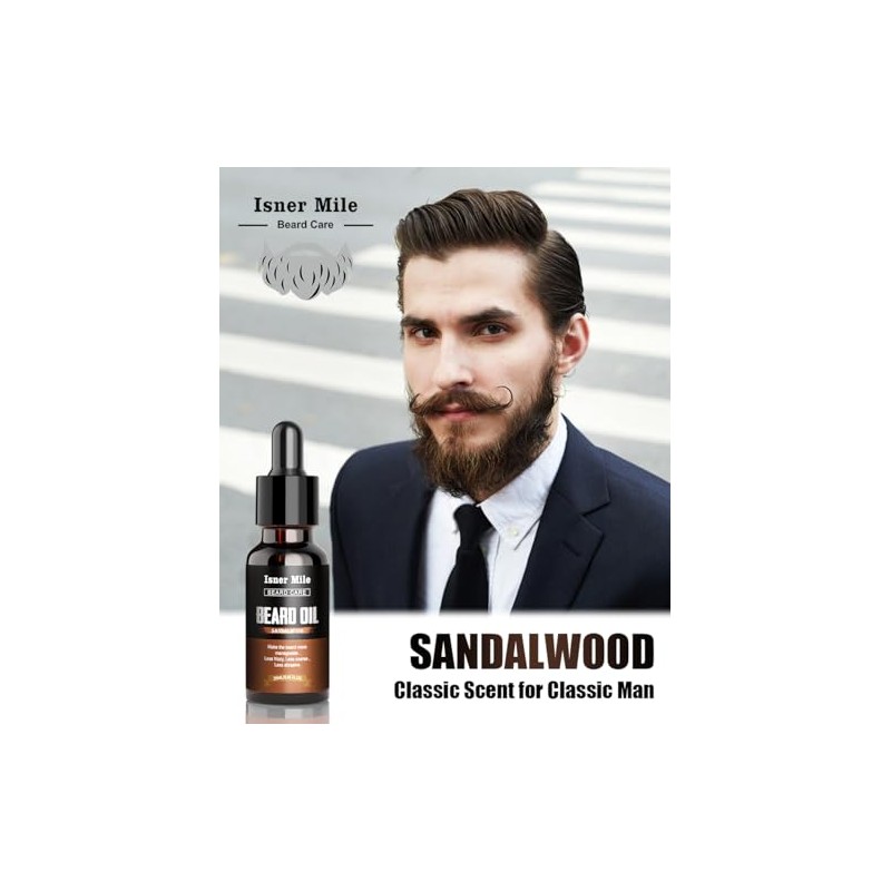 Beard Oil Set Soften, Smooth, Nourish, Strengthen, Birthday Gifts for