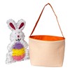 SONA G DESIGNS Seersucker Stripe Fabric Easter Basket Bucket Tote