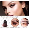 Eyebrow Stamp, Eyebrow Stencils, Eyebrow Stamp Stencil kit, One Step