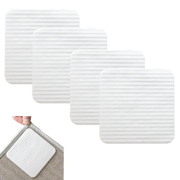 Pack of 4 Carpet Non-Slip Underlay, Non-Slip Mat for Carpet,