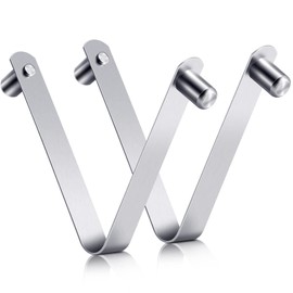 8 clips de botón de resorte de doble pasador para poste de tienda de campaña, clips de resorte de acero inoxidable para kayak, remo, clips de bloqueo de tubo para reemplazo de camping (6 mm)