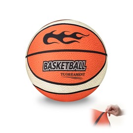 YONHTUTU Upgraded Silent Basketball Size 3, Indoor Soft Foam Basketball with Cover, Bounce Quiet Basket Ball for Indoor Training and Quiet Dribbling, Soundless Mute Noiseless Airless Basket Ball