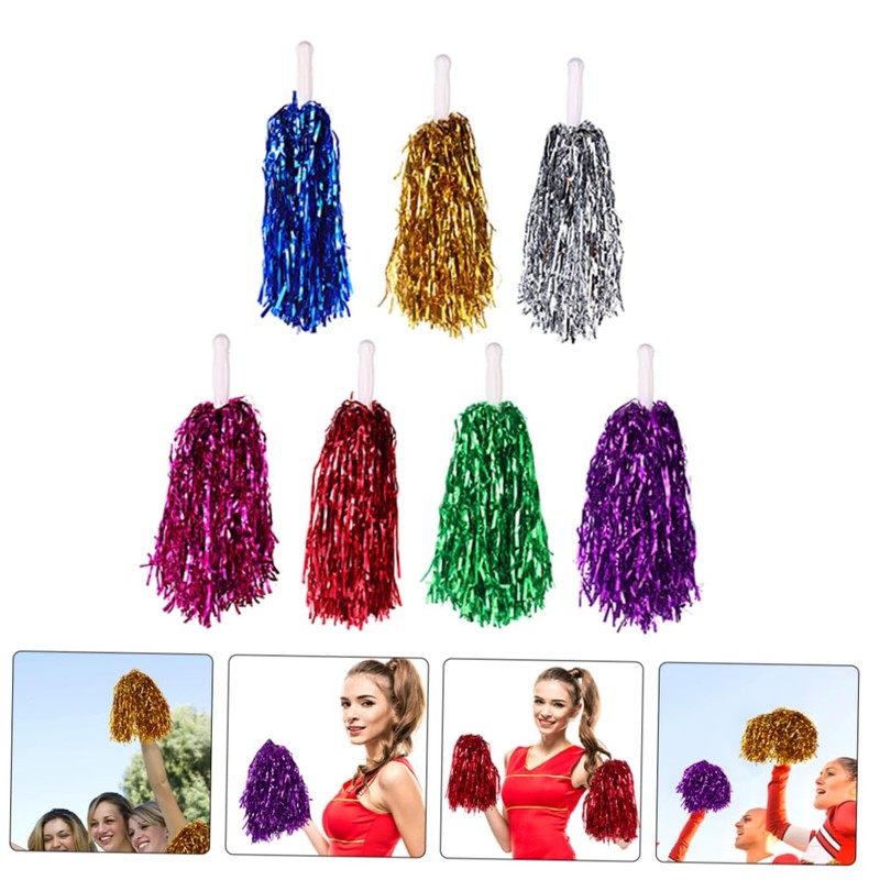 Kisangel Cheer Pom Poms 28pcs for Cheerleading Competitions Dance Performances