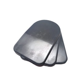 BML 3mm Heel Lifts, 3pk (Mens Large, Gray [Super Soft])