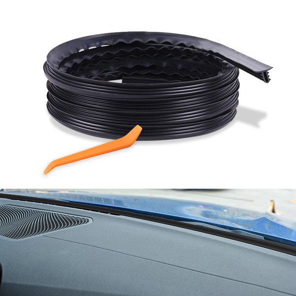 Mearo Automotive Weather Stripping, Rubber Seal Strip, 5.25Ft Waterproof Windshield