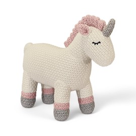 Pintado & Lacado Handgemachtes Häkeltier Einhorn – Kuscheltier aus Baumwolle – 30 cm – CE-Zertifiziertes Plüschtier – Weiches Stofftier für Kinder – Geschenk für Babys & Kleinkinder