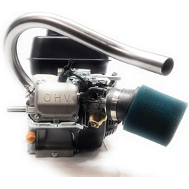 ARSPORT Drift Trike Performance Exhaust Header Pipe for: Predator 212cc, GX160, GX200, 212cc Tillotson Hemi Engine