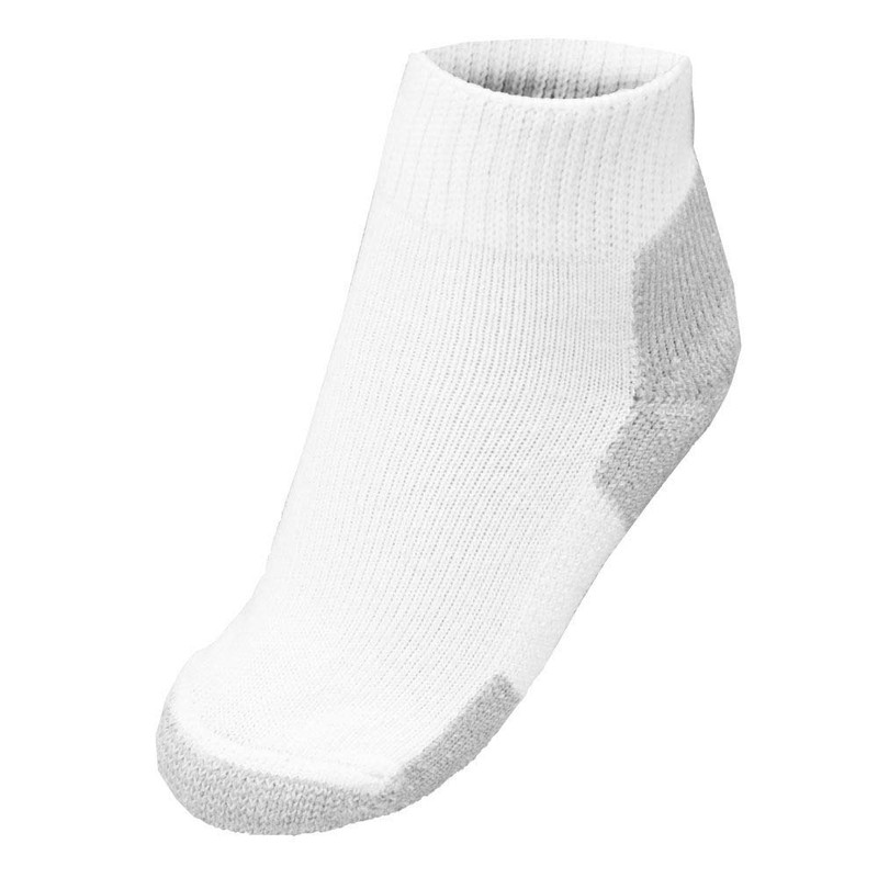 Thorlos Unisex JMX Running Thick Padded Ankle Sock, White, Medium
