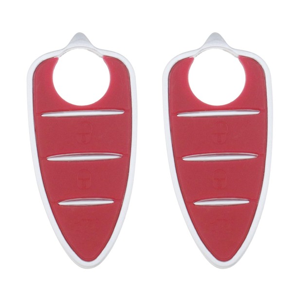 2 Pcs 3 Buttons Car Remote Key Fob Button Pads