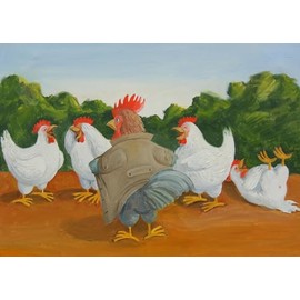 Inkognito Postcard | Occasion: ''lärm'', motif: ''viel Rauschum nichts'' | Artist: Rolf Tiemann | Item No.: 77969 | by Berliner Verlag