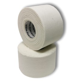 LisaCare Sports Tape - 2 Rolls 3.8 cm Wide - Sports Tapes - Football Tape - Athletic Tape - Tape Sports Tape Strong Hold & Easy to Tear - For Any Sport & Life Situation (Set of 2 White)