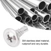 200Pcs Self Drilling Screw M4.2x13 Round Washer Head Stainless Steel