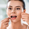 Coconut-Oil Infused Woven Dental Floss,Deep Clean Natural Vegetable Waxed Floss,Extra