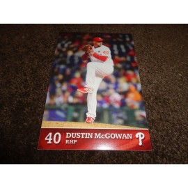 PHILLIES 2015 Dustin McGowan PHOTO CARD 4" X 6" SGA