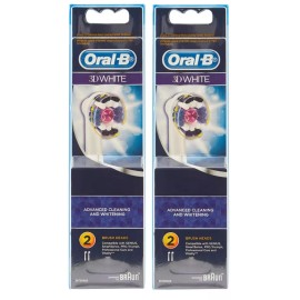 Oral-B 3D White Advanced Electric Toothbrush Replacement, 4 Brush Heads