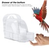 Bird Shower Box, Bird Bath Box PC for Little Parrots
