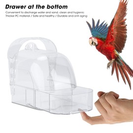 Bird Shower Box, Bird Bath Box PC for Little Parrots Canary