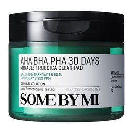 Somebymi Aha Baha Paha 30 Days Miracle Truecica Clear Pad 125ml, 70 sheets, 1 piece / 썸바이미 아하 바하 파하 30 데이즈 미라클 트루시카 클리어패드 125ml, 70매입, 1개