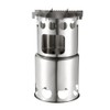 Lixada Portable Stainless Steel Lightweight Wood Stove Outdoor Cooking Picnic