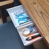 Attached under desk hidden drawer medium size White 2ea