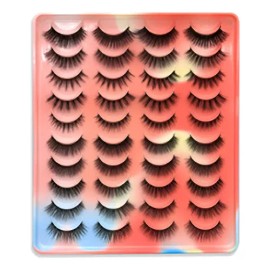 40 Pcs Pestañas Postizas Negras Densas Suaves Livianas