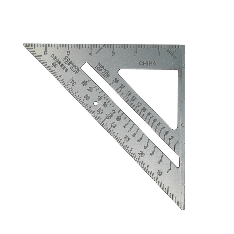 Dapetz ® 6" Aluminum Alloy Roofing Square, Triangle Measuring Gauge,