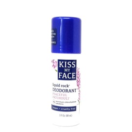 Kiss My Face Paraben Free Liquid Rock Roll-On Deodorant, Patchouli - 3 oz - 2 pk