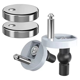 SCJJZ Set of 2 Toilet Seat Fixing Screws Toilet Seat Hinge Accessories Toilet Seat Sack Hole Fixing Toilet Seat Rubber Fixing Hinge