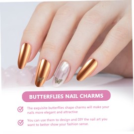 PACKOVE Butterflies Nail Art Charms Nail DIY Decorations Creative Durable Manicure Accessories for Stylish Nail Designs