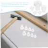 Gadpiparty 50pcs Transparent Rubber Bumpers with Stem Slip Pads for