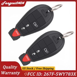 Kible 2 For 2008 2009 2010 2011 2012 Dodge Charger Remote Key Fob M3N5WY783X IYZ-C01C