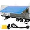 Durable 15oz Vinyl RV Awning 18\" Camper Canopy with Roller