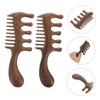 VICASKY Pcs Wooden Scalp Massager Brush Wide Tooth Comb for