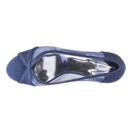 Easy Street Women's Picaboo Pump, Navy Glitter, 7