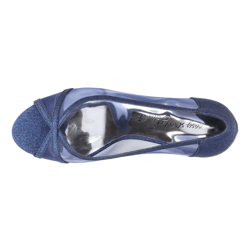 Easy Street Women's Picaboo Pump, Navy Glitter, 7