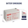NPP NPP 12V 7Ah Rechargeable AGM SLA Battery with F1