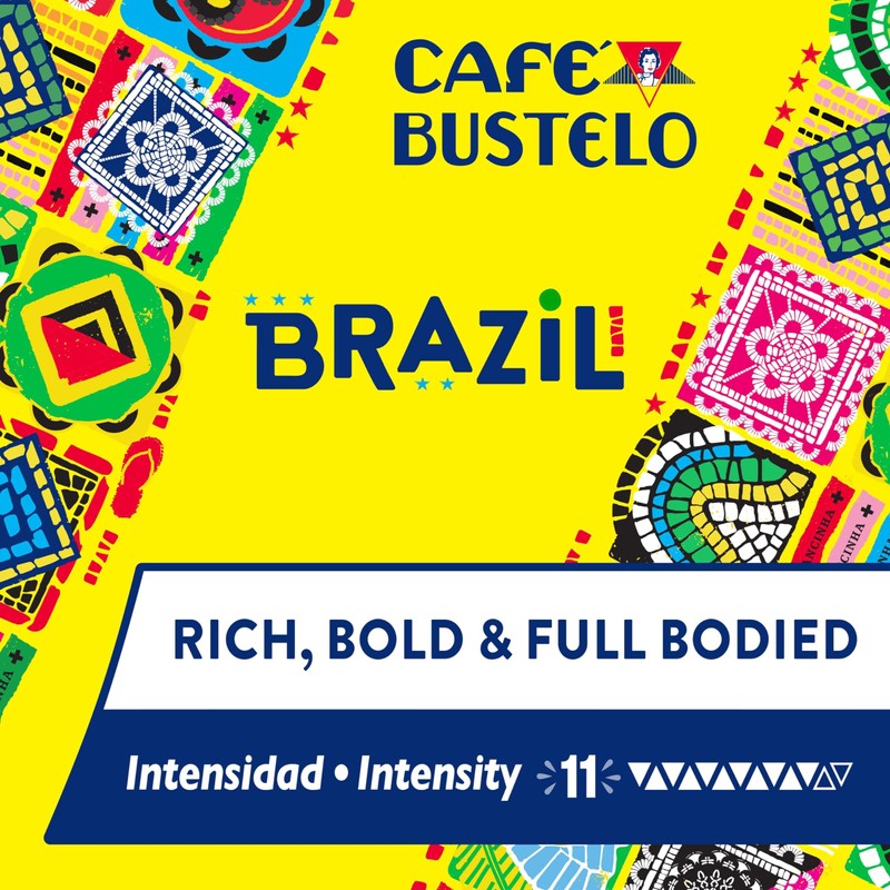 Café Bustelo Aluminum Espresso Capsules, Brazil Blend, Nespresso Original Line