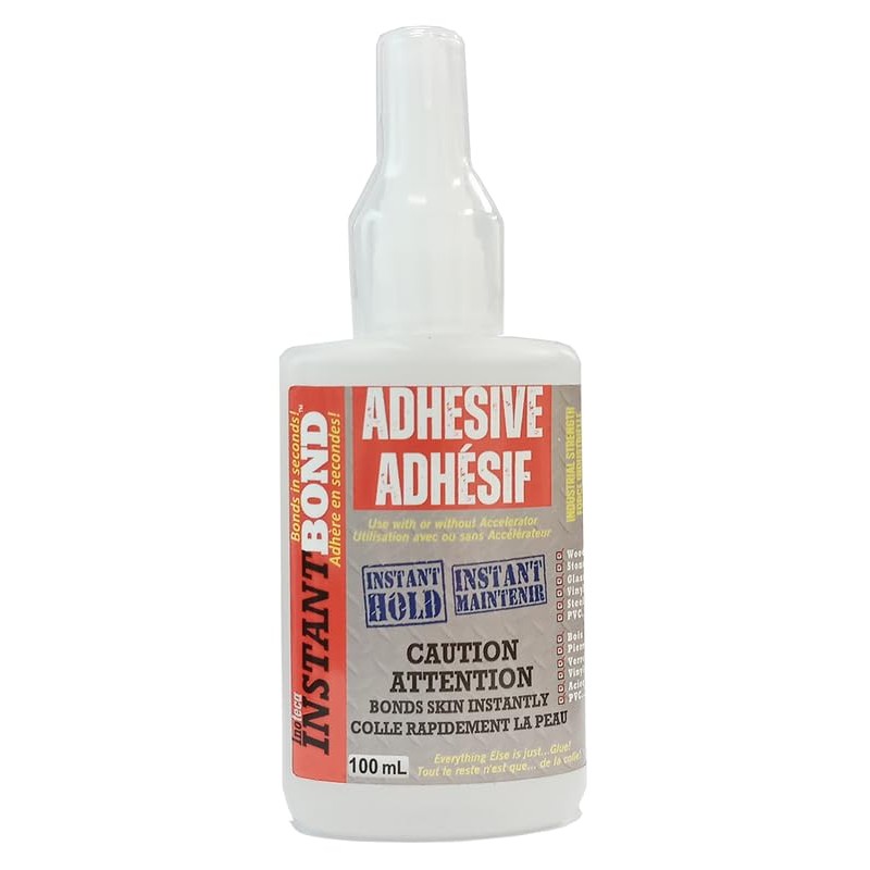 Instantbond CA Glue with Activator All Industries Large - Clear