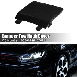 ACROPIX Front Bumper Tow Hook Cover Car Towing Hook Eye Hole Cover Fit for Volkswagen CC - Pack of 1 Black