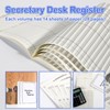 5 Pieces Checkbook Transaction Register 6.4 * 8.25inch Secretary Deskbook
