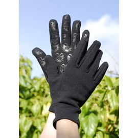 Rhinegold Fleece Lined Gloves-Small-Black