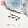 Forbidden Body Jewelry 18g Titanium Spike Top L-Shape Nose Stud