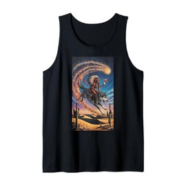 Native American Indian Mushroom Wolf | Surreal Desert #88 Tank Top